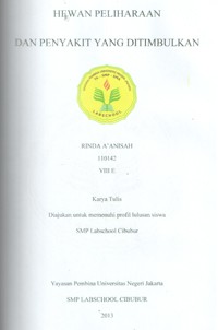 Image of Hewan Peliharaan dan Penyakit yang Ditimbulkan