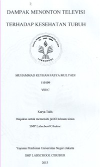 Image of Dampak Menonton Televisi Terhadap Kesehatan Tubuh