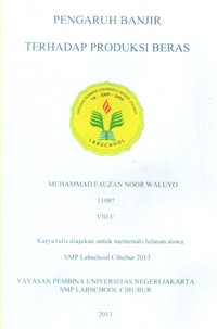 Image of Pengaruh Banjir Terhadap Produksi Beras