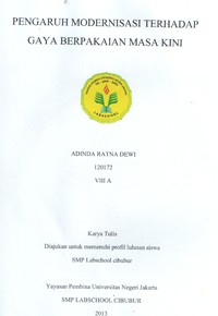 Image of Pengaruh Moderinisasi Terhadap Gaya Berpakaian Masa Kini
