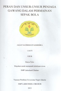 Image of Peran dan Unsur-Unsur Penjaga Gawang /dalam Permainan Sepak Bola