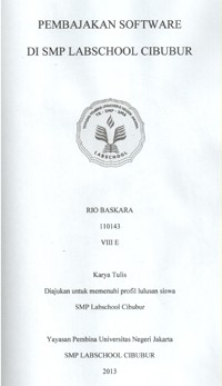 Image of Pembajakan Software di SMP Labschool Cibubur