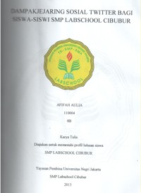 Image of Dampak Jejaring Sosial Twitter Bagi Siswa-Siswi SMP Labschool Cibubur