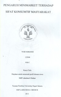 Image of Pengaruh Minimarket Terhadap Sifat Konsumtif Masyarakat