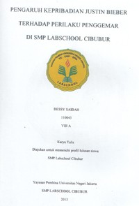 Image of Pengaruh Kepribadian Justin Bieber Terhadap Perilaku Penggemar di SMP Labschool Cibubur