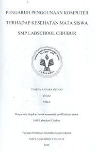 Image of Pengaruh Penggunaan Komputer Terhadap Kesehatan Mata Siswa SMP Labschool Cibubur