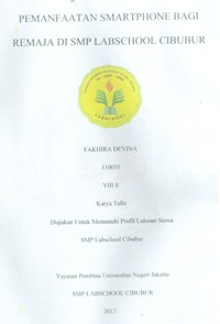Image of Pemanfaatan Smartphone Bagi Remaja di SMP Labschool Cibubur