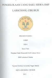 Image of Pengelolaan Uang Saku Siswa SMP Labschool Cibubur