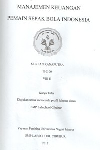 Image of Manajemen Keuangan Pemain Sepakbola Indonesia