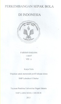 Image of Perkembangan Sepak Bola di Indonesia