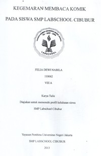 Image of Kegemaran Membaca Komik Pada Siswa SMP Labschool Cibubur