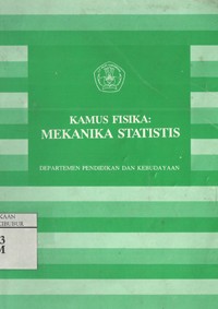 Image of Kamus Fisika : Mekanika Statistik