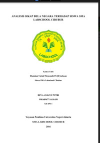 Image of Analisis Sikap Bela Negara Terhadap Siswa SMA Labschool Cibubur